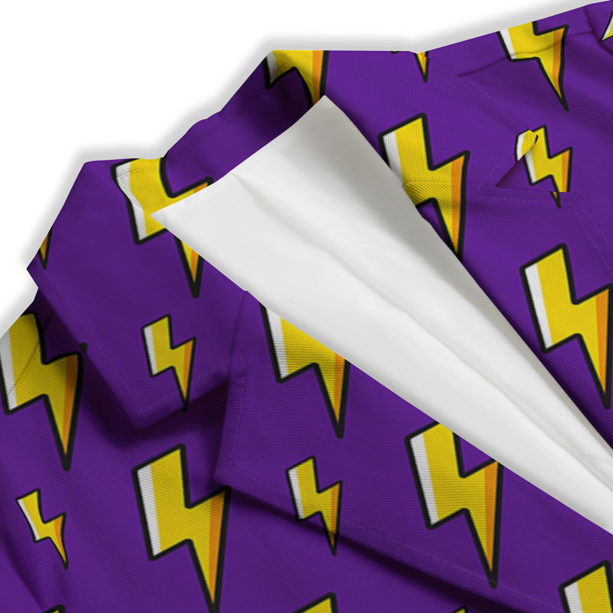 Lightning Purple Print Pattern Women's Blazer-grizzshop