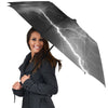 Lightning White Print Umbrella-grizzshop