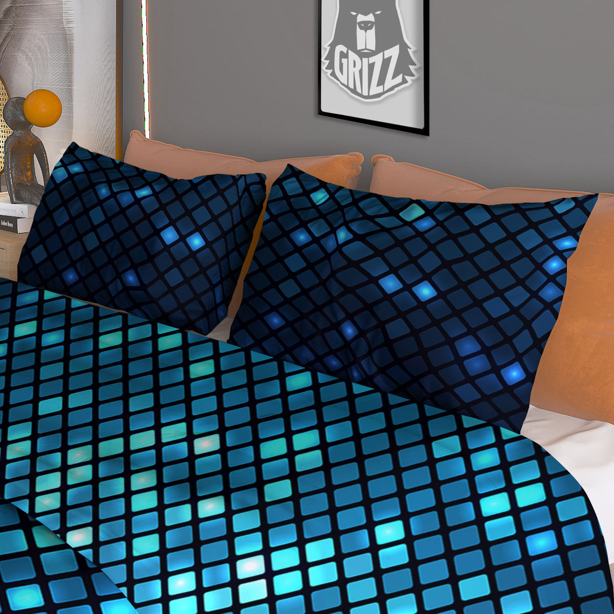 Kaleidoscope Flame Print Duvet Cover Bedding Set
