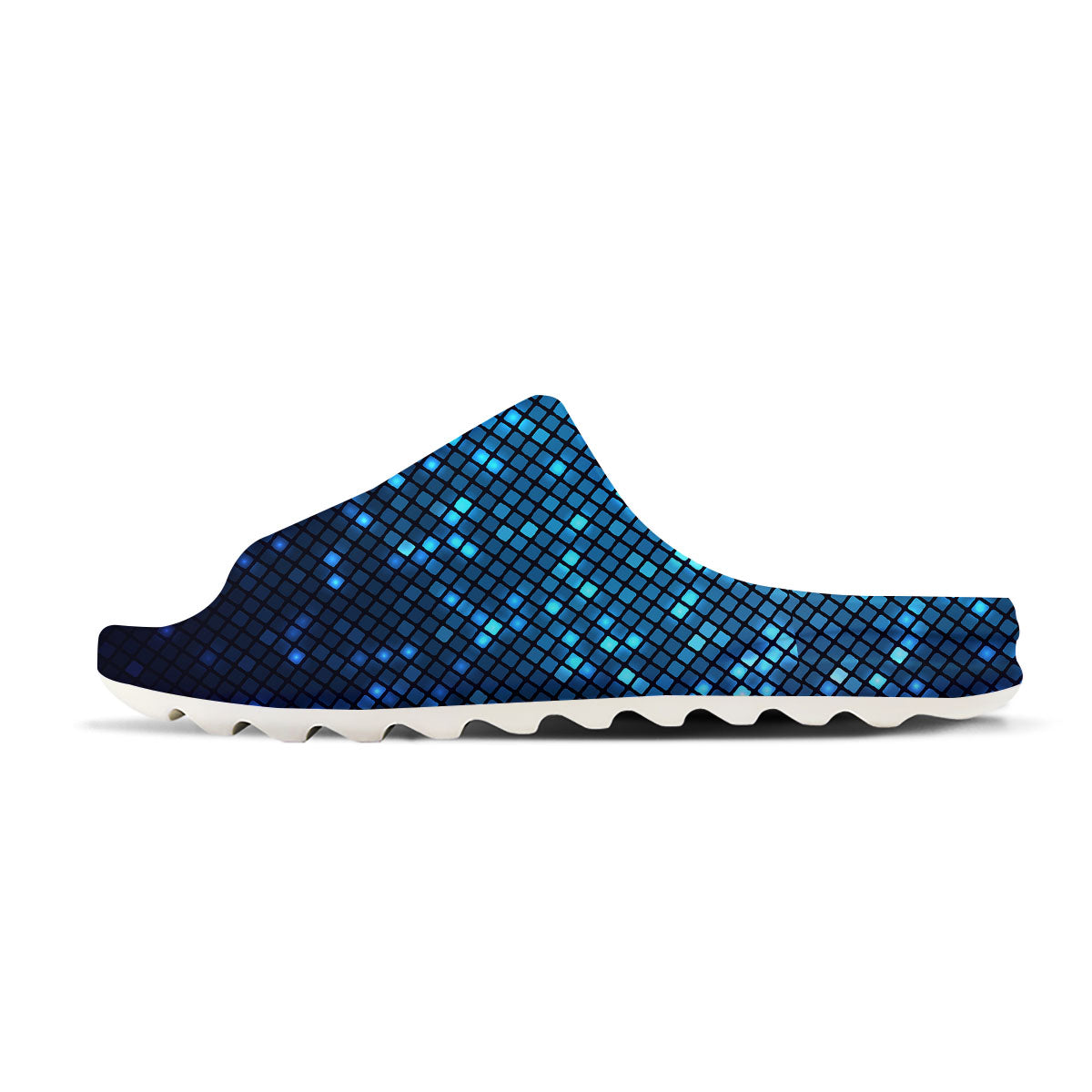 Lights Blue Disco Print Pattern Sandals-grizzshop