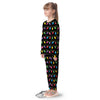 Lights Christmas Pixel Print Pattern Kid's Pajamas-grizzshop