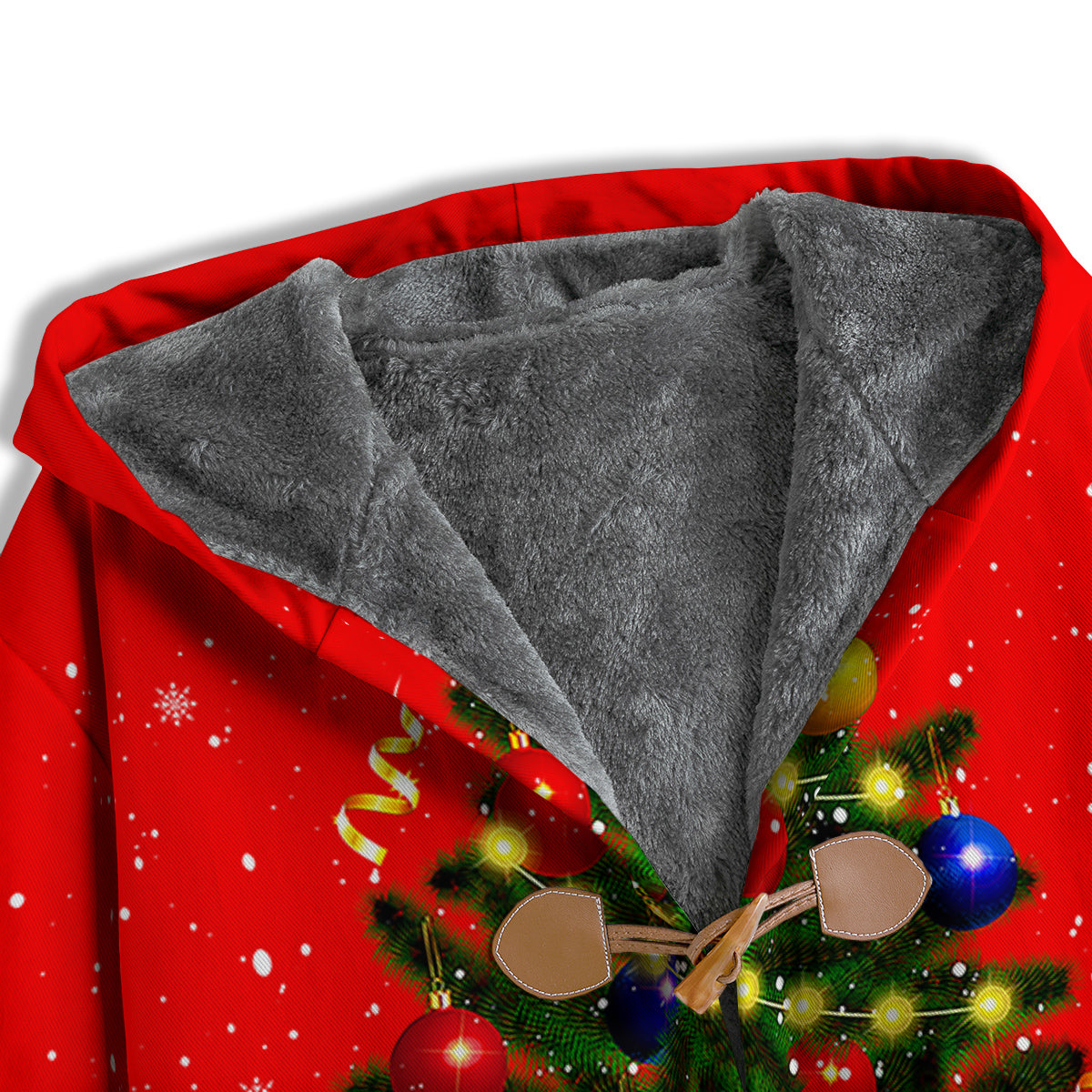 Lights Christmas Tree Print Men's Windbreaker Jacket-grizzshop