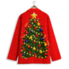 Lights Christmas Tree Print Women's Blazer-grizzshop