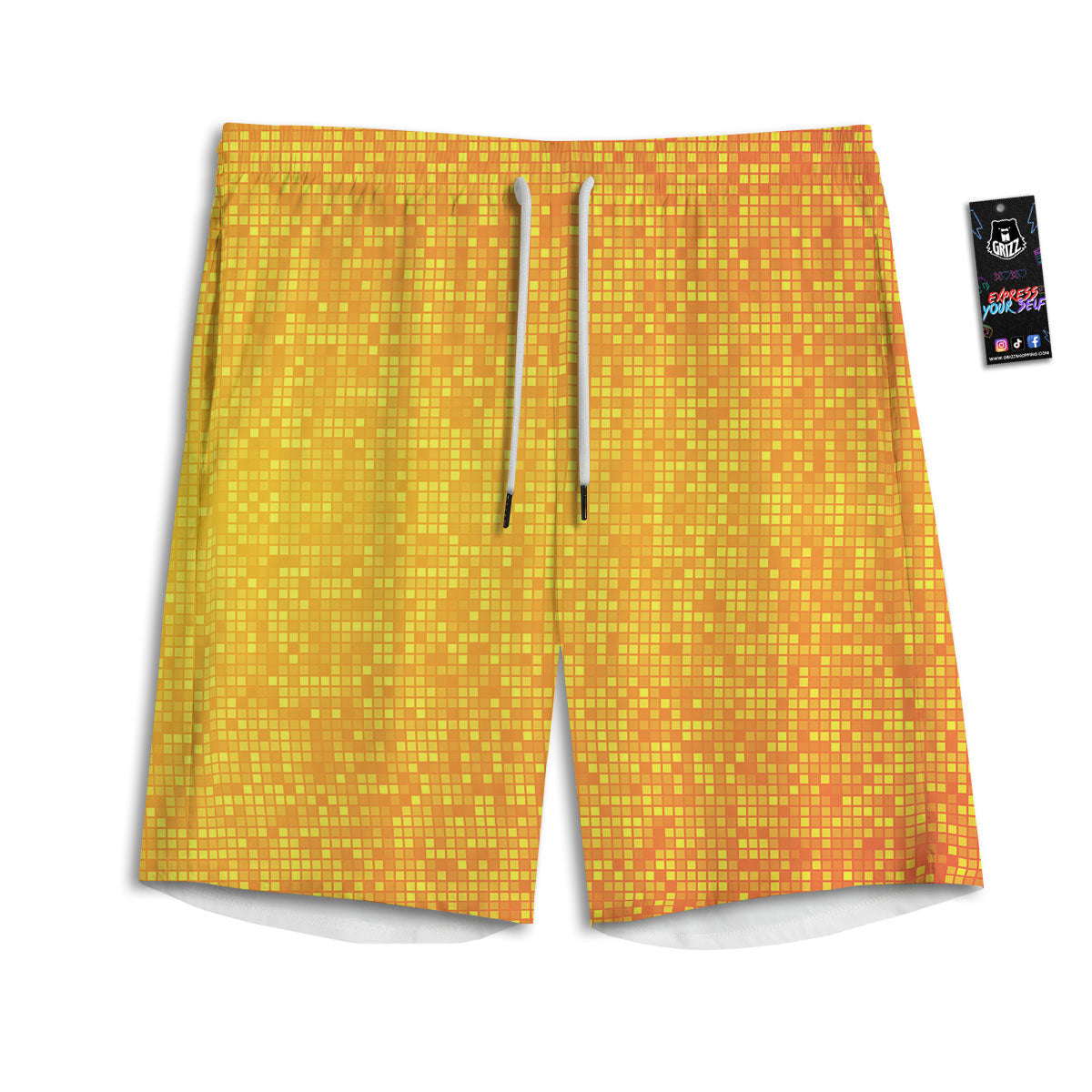 Mummy Halloween Print Pattern Men's Athletic Shorts