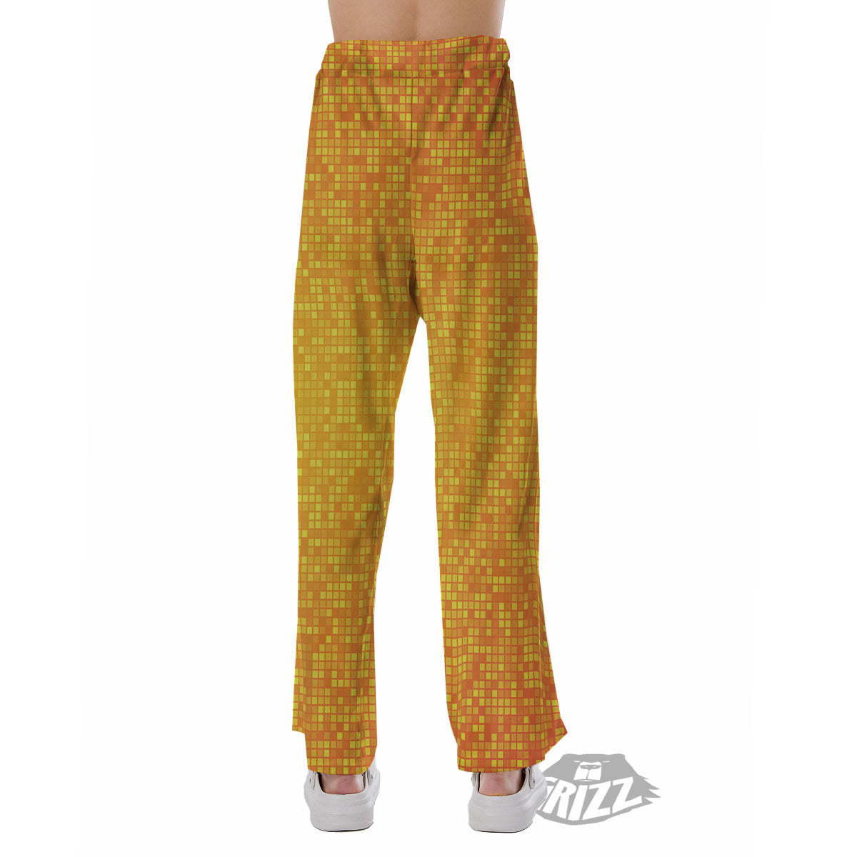 Lights Disco Yellow Print Pattern Pajama Pants-grizzshop