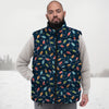 Lights Merry Christmas Print Pattern Down Vest