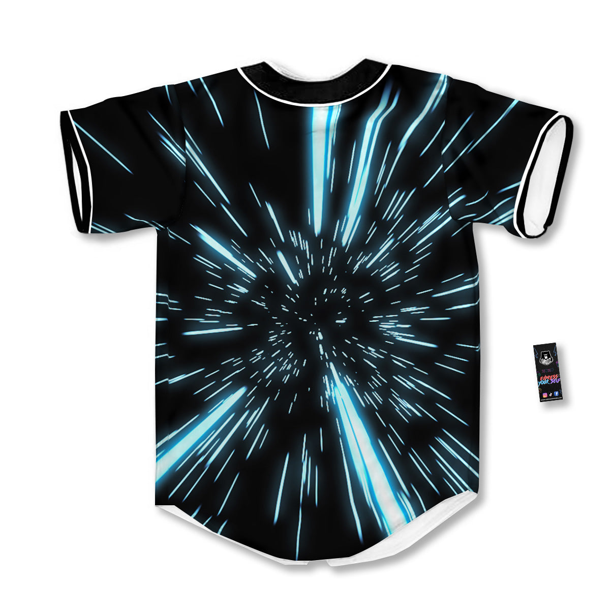 Lightspeed Blue Print Baseball Jersey-grizzshop