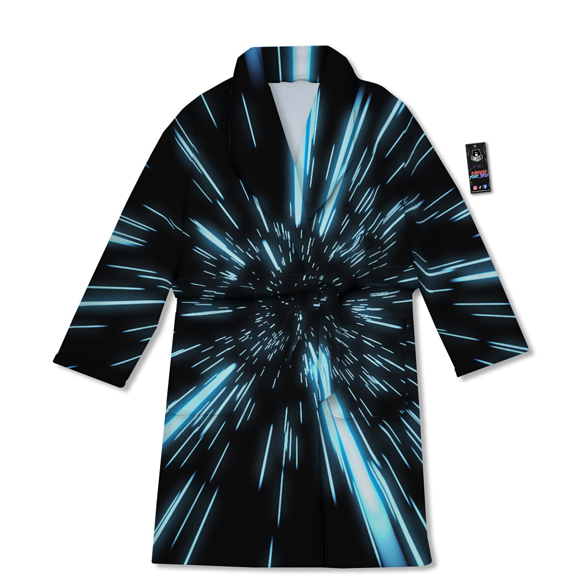 Lightspeed Blue Print Bathrobe-grizzshop