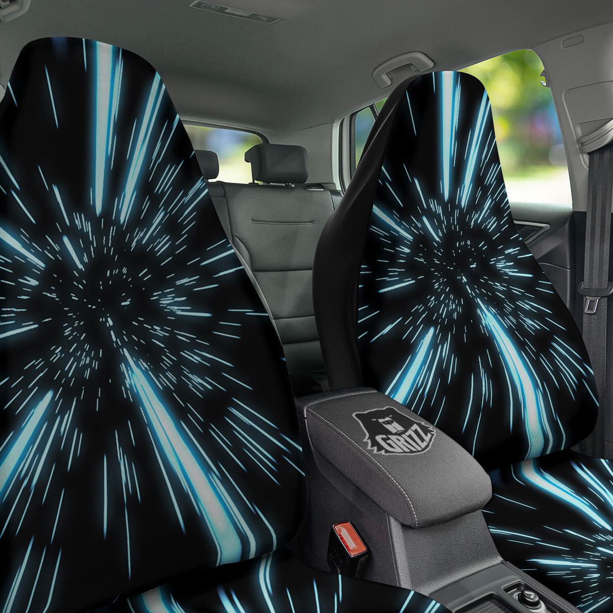Lightspeed Blue Print Car Seat Covers-grizzshop