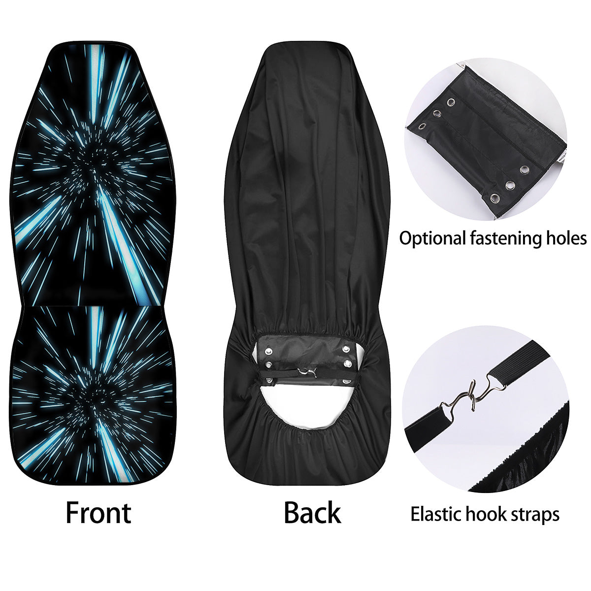 Lightspeed Blue Print Car Seat Covers-grizzshop
