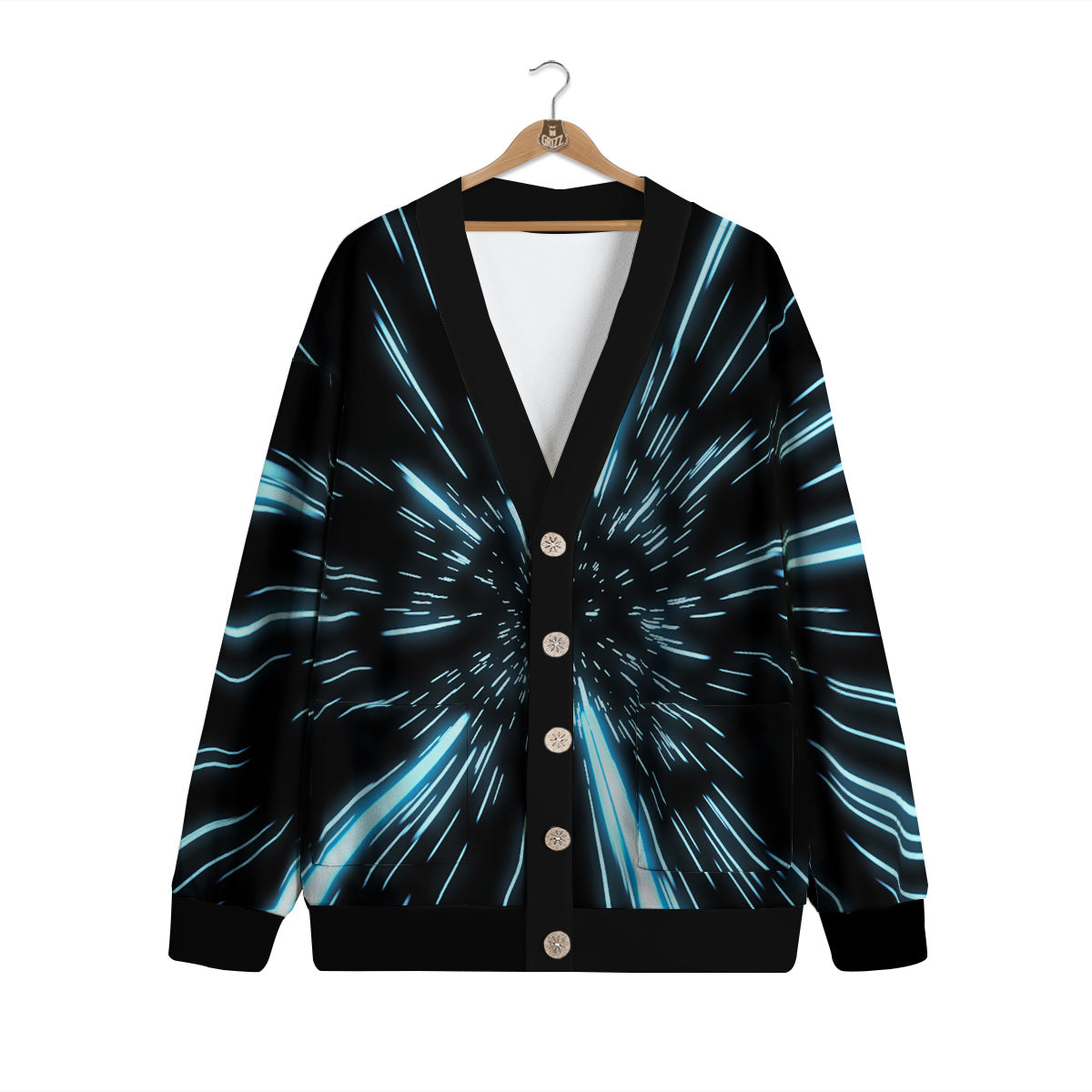 Lightspeed Blue Print Cardigan-grizzshop