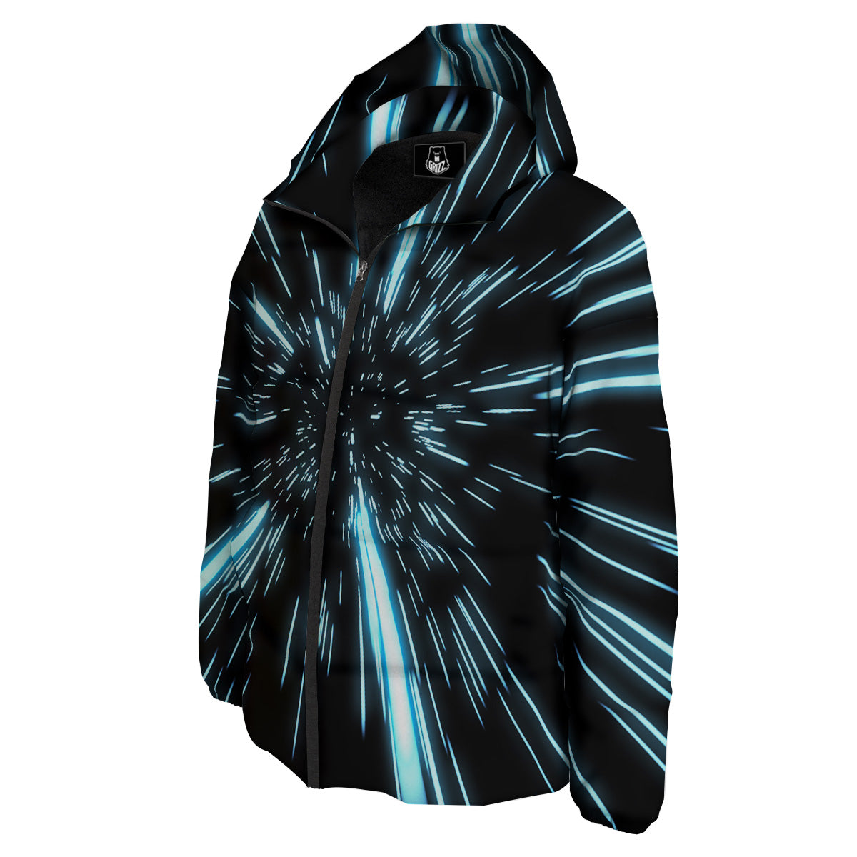Lightspeed Blue Print Down Jacket-grizzshop
