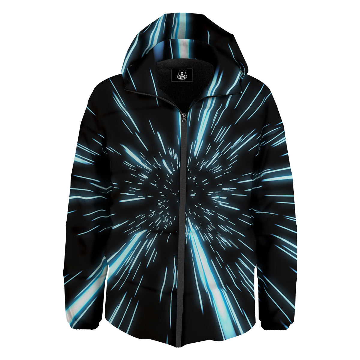 Lightspeed Blue Print Down Jacket-grizzshop