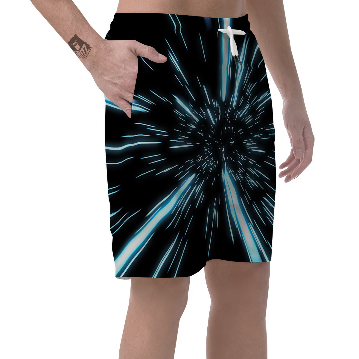 Lightspeed Blue Print Men's Shorts-grizzshop