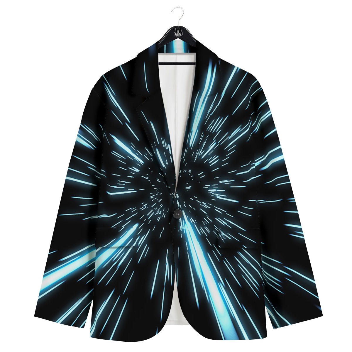 Lightspeed Blue Print Men's Sport Coat-grizzshop