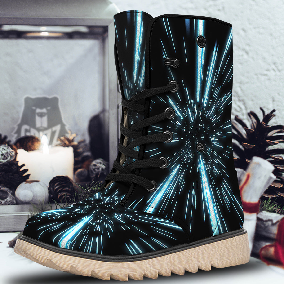 Lightspeed Blue Print Snow Boots-grizzshop