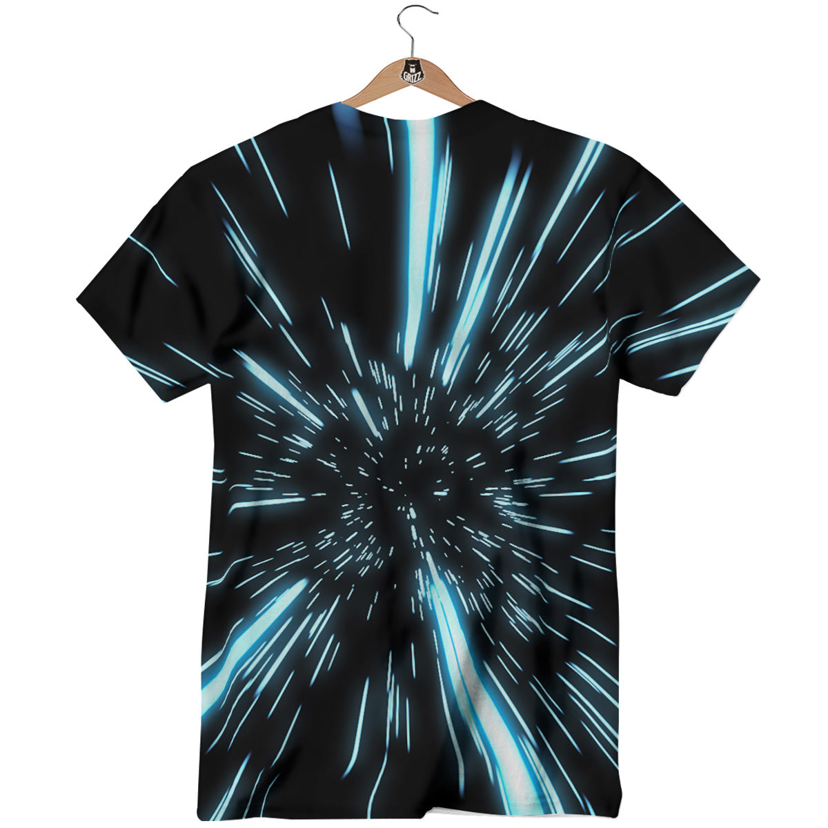 Lightspeed Blue Print T-Shirt-grizzshop