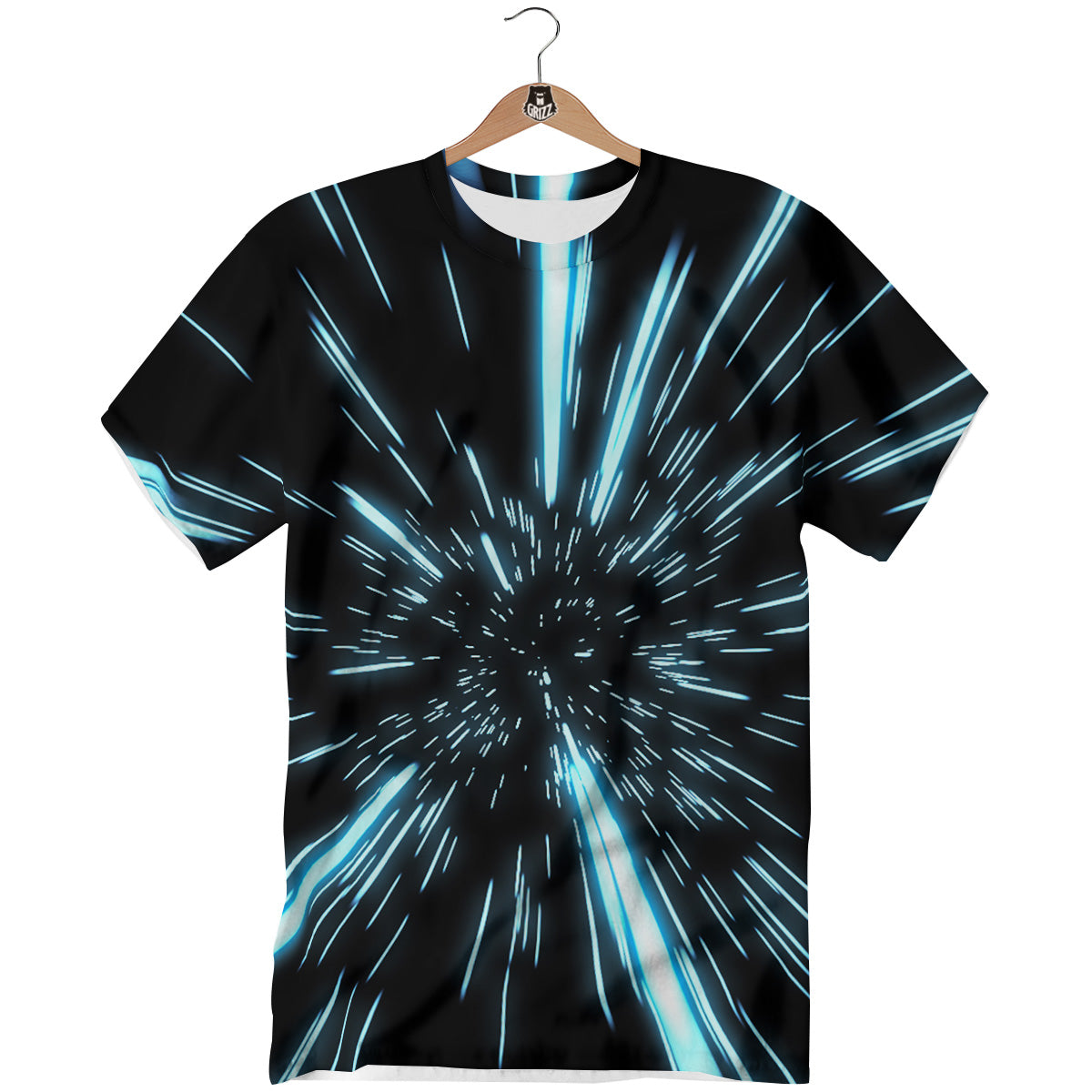 Lightspeed Blue Print T-Shirt-grizzshop