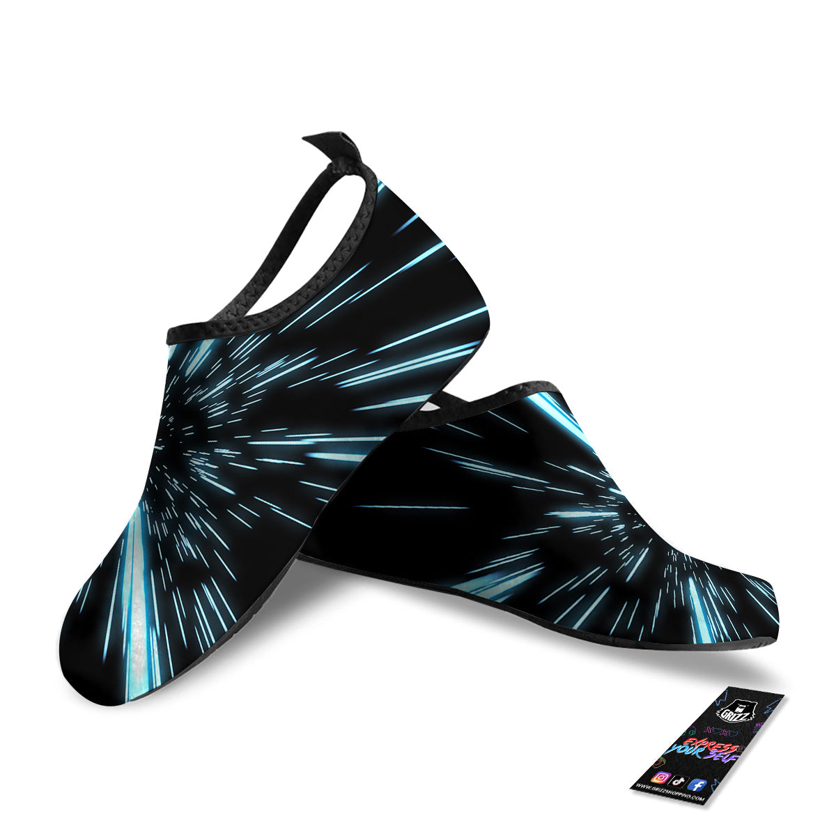 Lightspeed Blue Print Water Shoes-grizzshop
