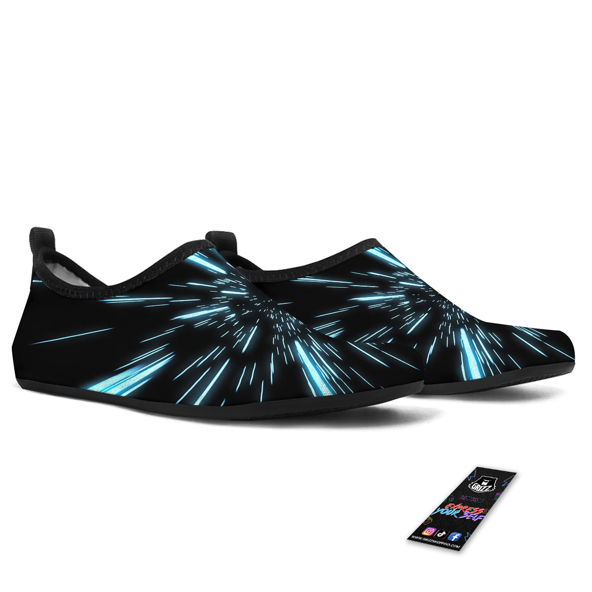 Lightspeed Blue Print Water Shoes-grizzshop