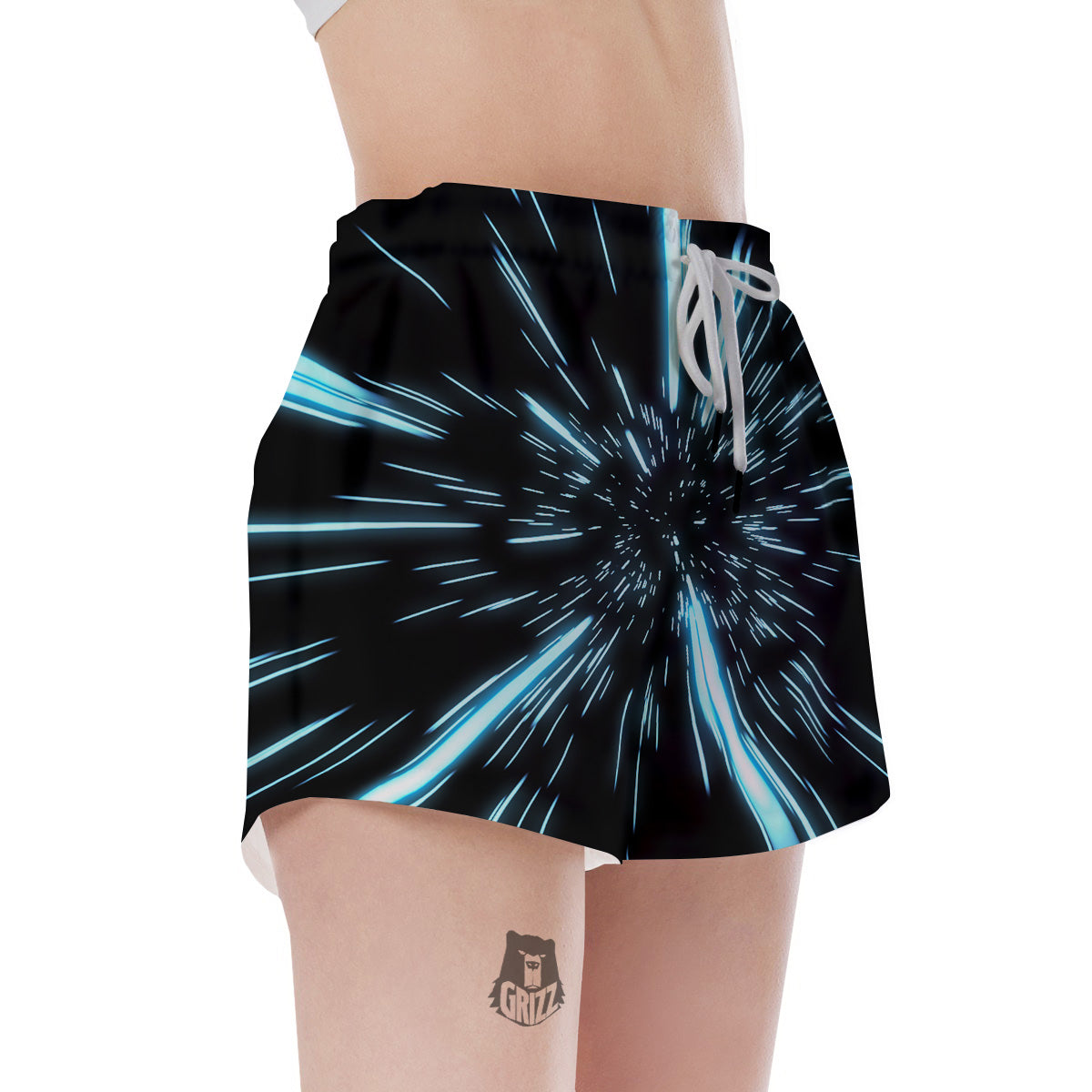 Lightspeed Blue Print Women's Shorts-grizzshop