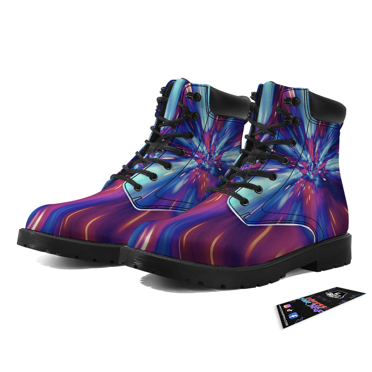 Lightspeed Galaxy Print Boots-grizzshop