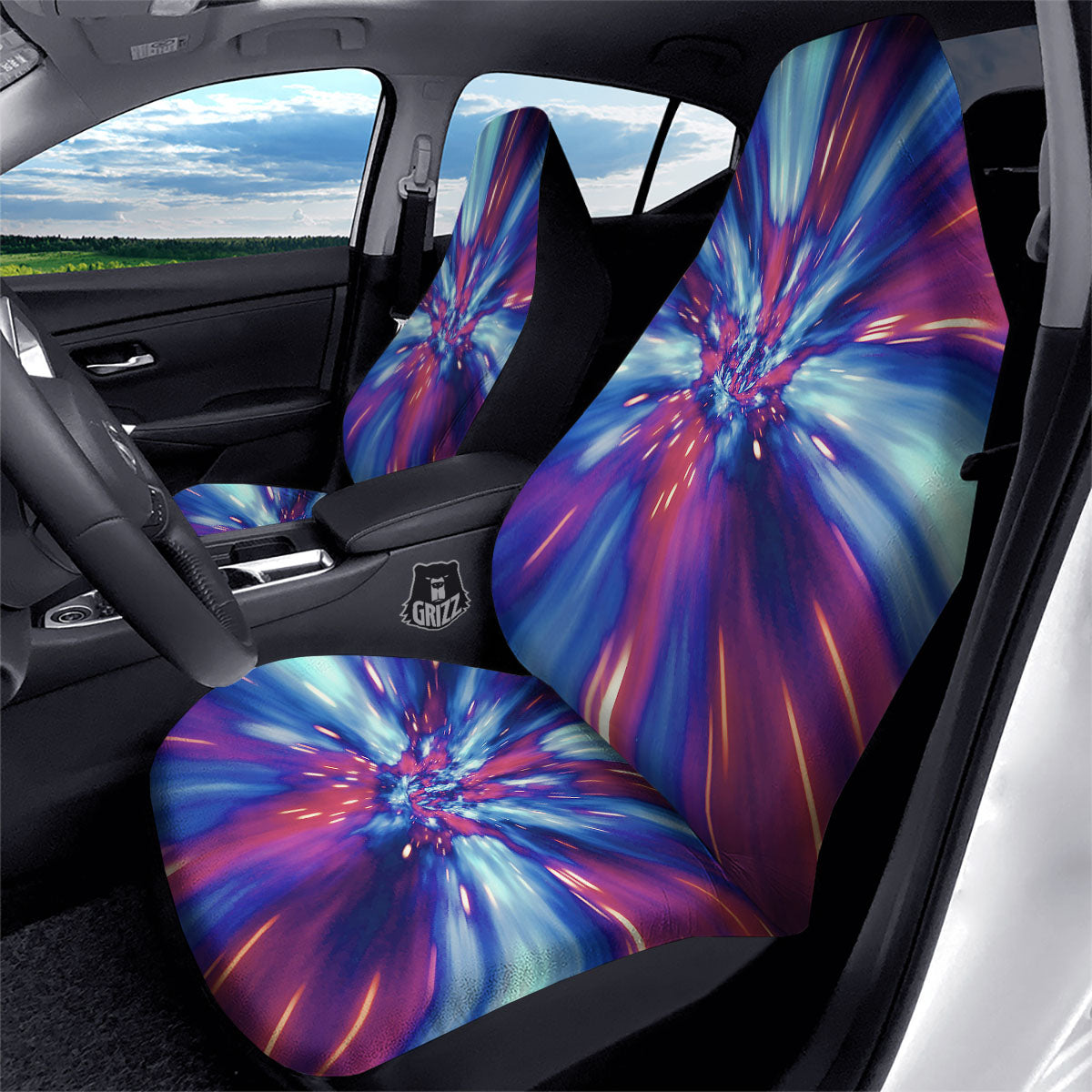 Lightspeed Galaxy Print Car Seat Covers-grizzshop