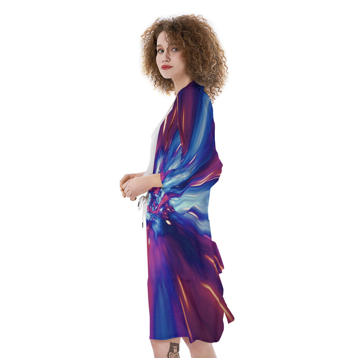 Lightspeed Galaxy Print Kimono-grizzshop