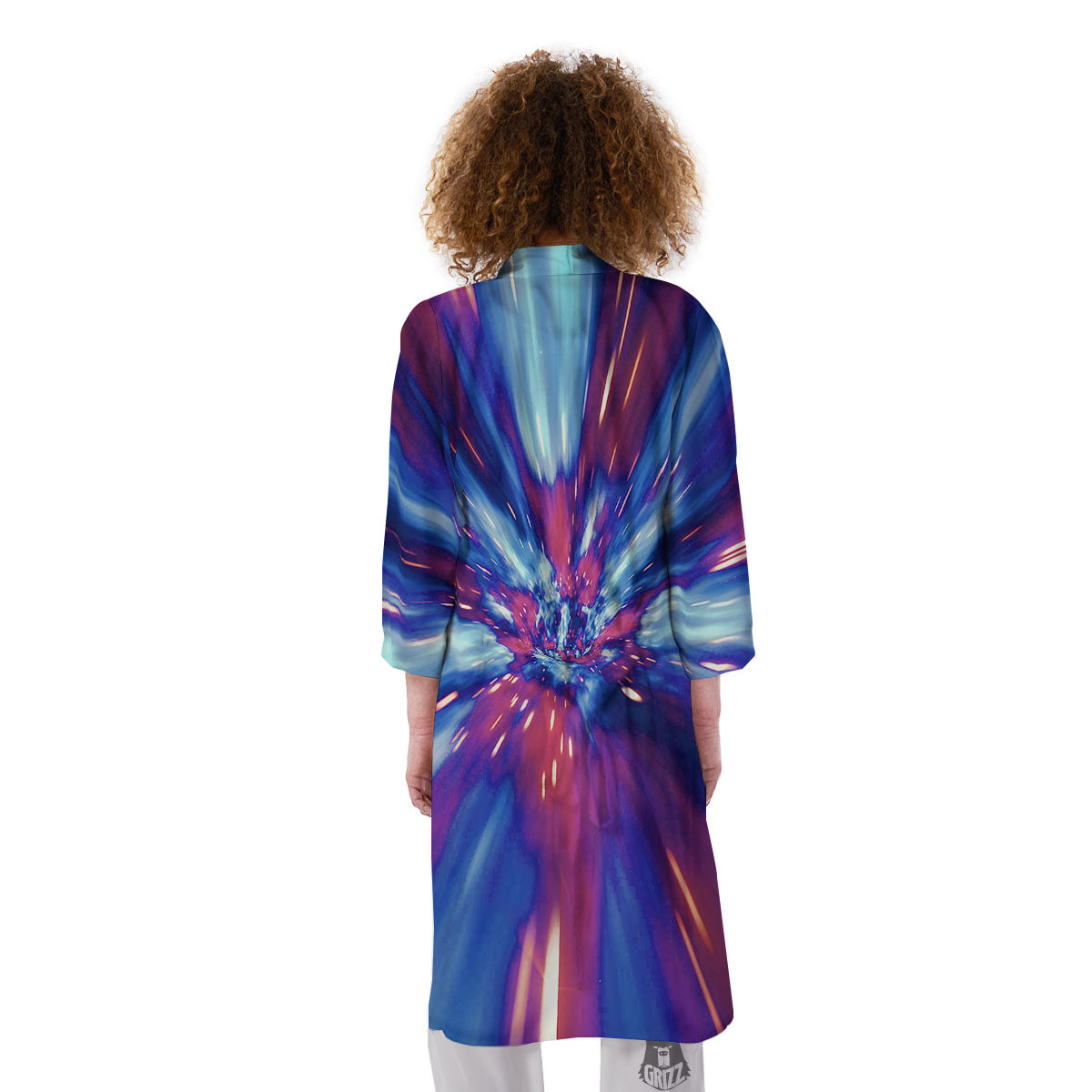 Lightspeed Galaxy Print Kimono-grizzshop