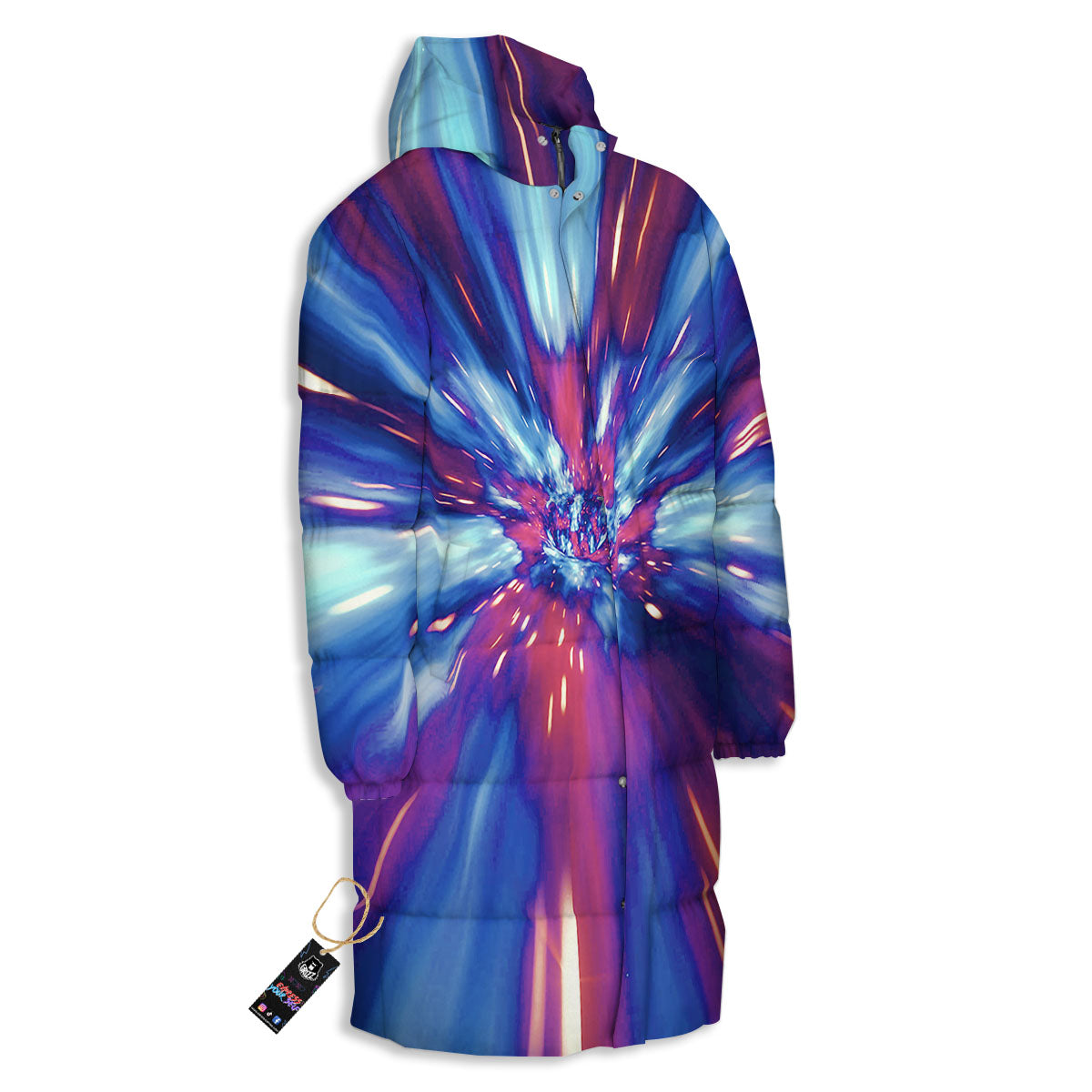 Lightspeed Galaxy Print Long Down Jacket-grizzshop