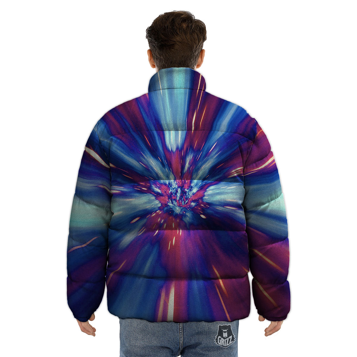 Lightspeed Galaxy Print Puffer Jacket-grizzshop