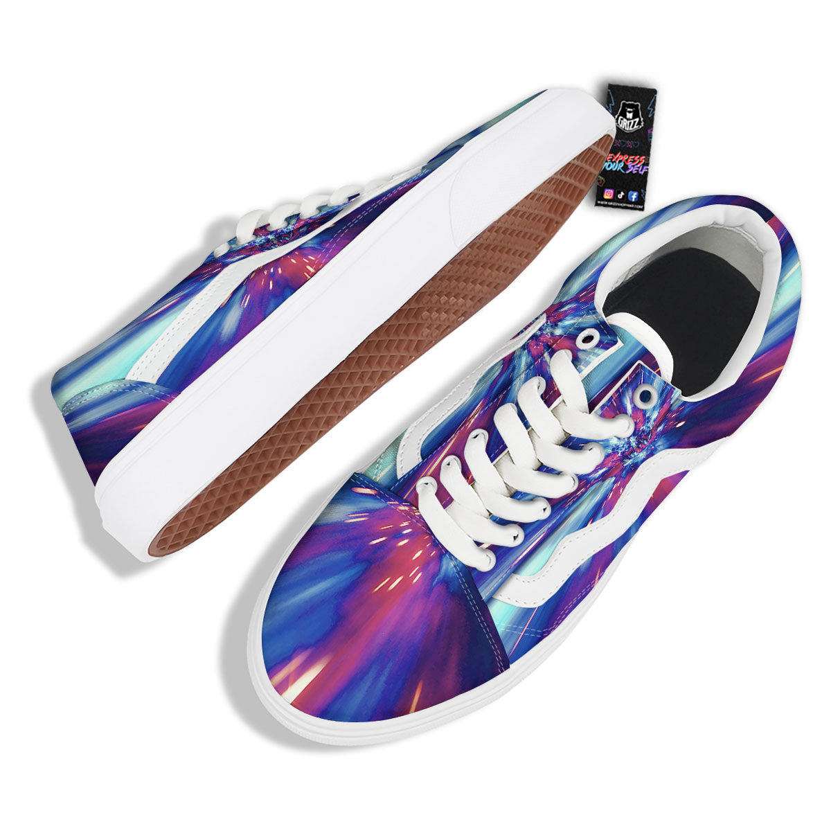 Lightspeed Galaxy Print Skate Shoes-grizzshop