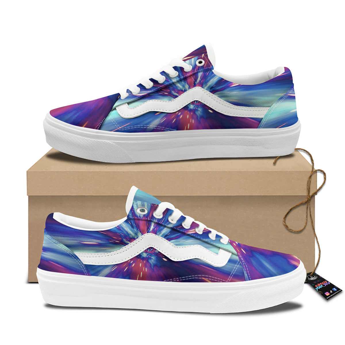 Lightspeed Galaxy Print Skate Shoes-grizzshop
