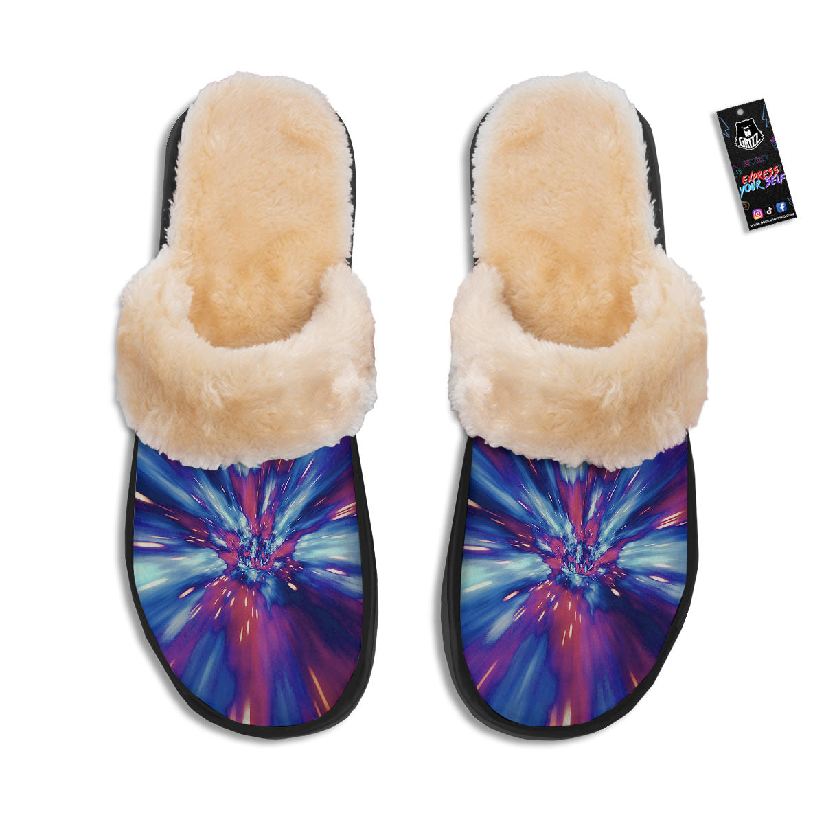 Lightspeed Galaxy Print Slippers-grizzshop