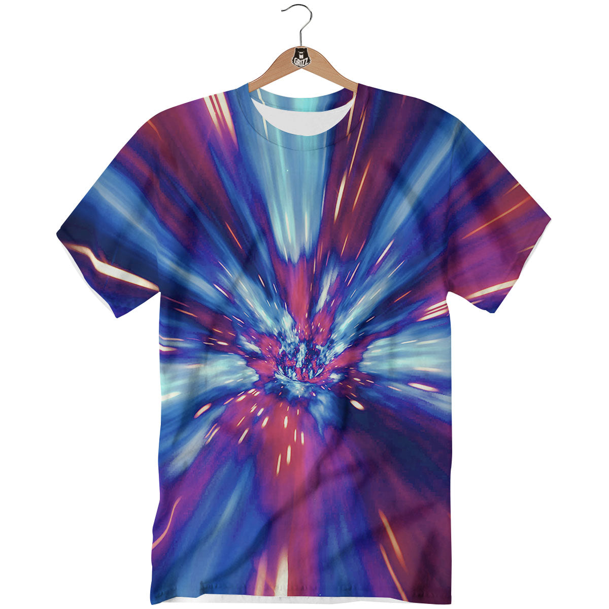 Lightspeed Galaxy Print T-Shirt-grizzshop