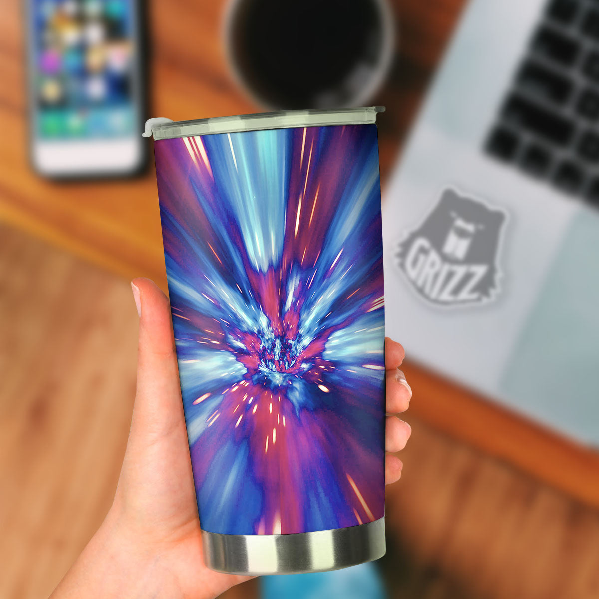 Lightspeed Galaxy Print Tumbler-grizzshop