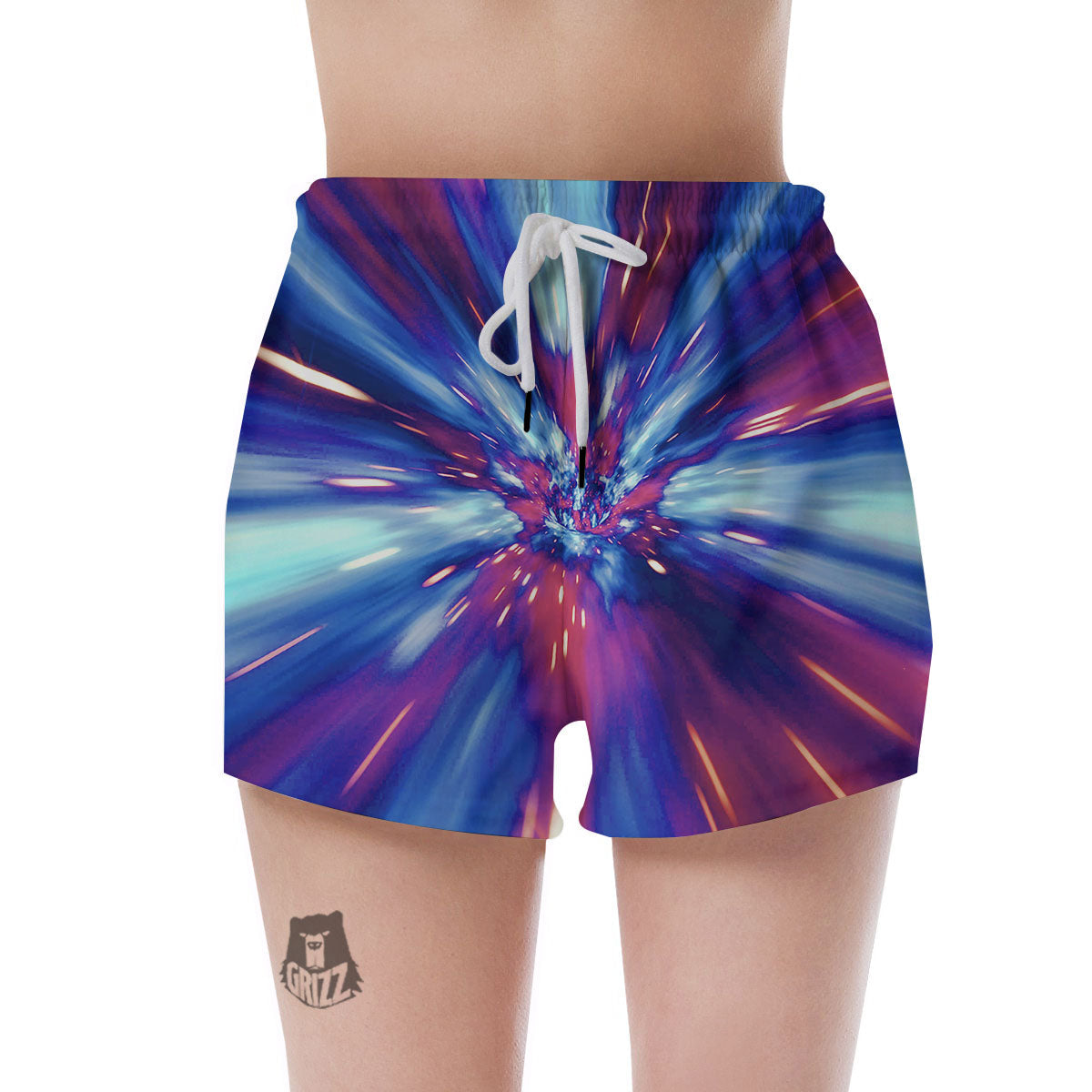 Lightspeed Galaxy Print Women's Shorts-grizzshop