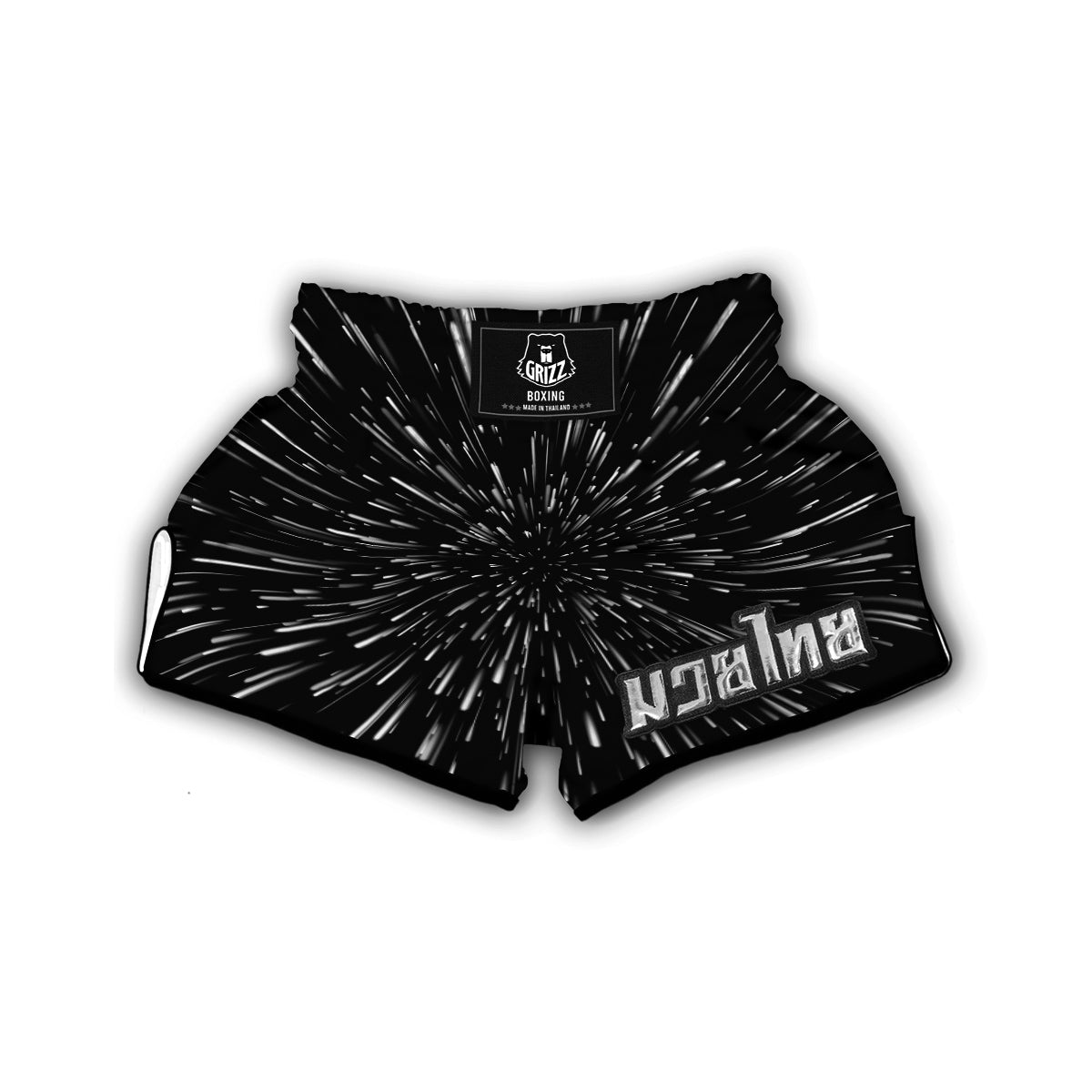 Lightspeed Galaxy Space Print Muay Thai Boxing Shorts-grizzshop