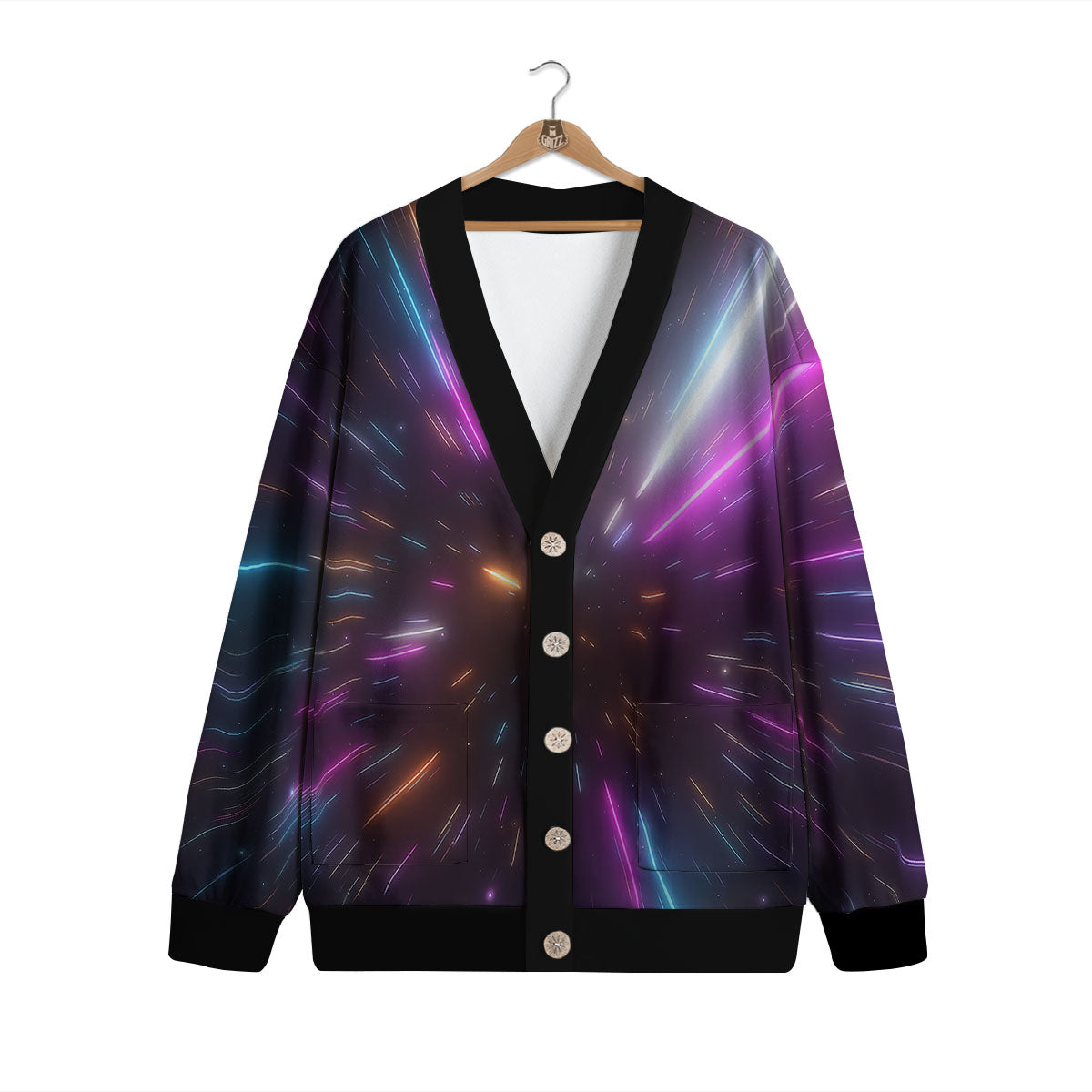 Lightspeed Hyperspace Print Cardigan-grizzshop