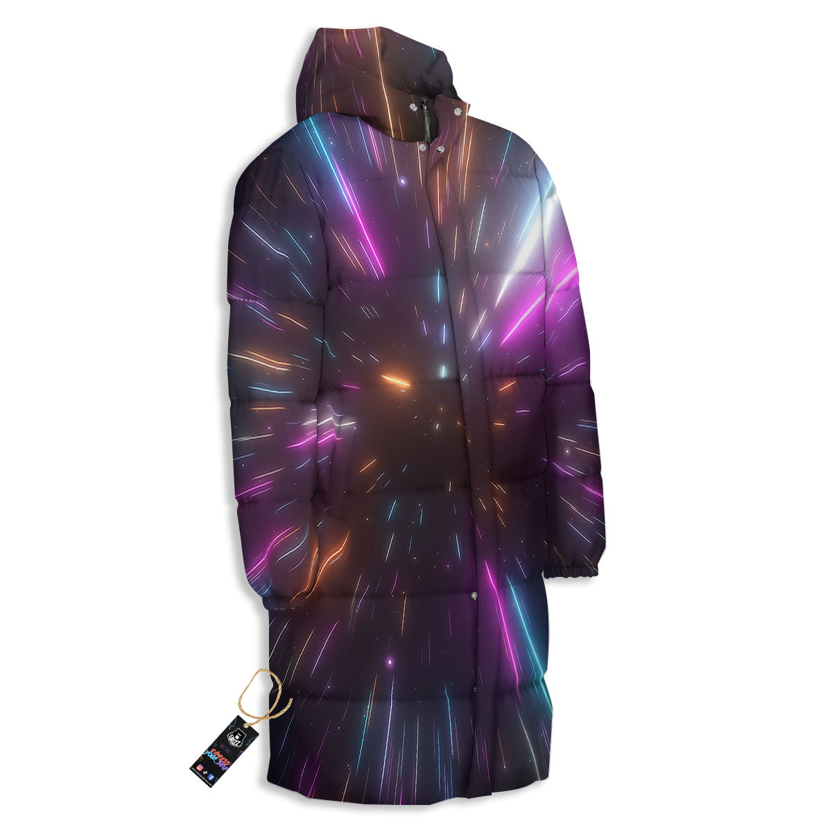 Lightspeed Hyperspace Print Long Down Jacket-grizzshop