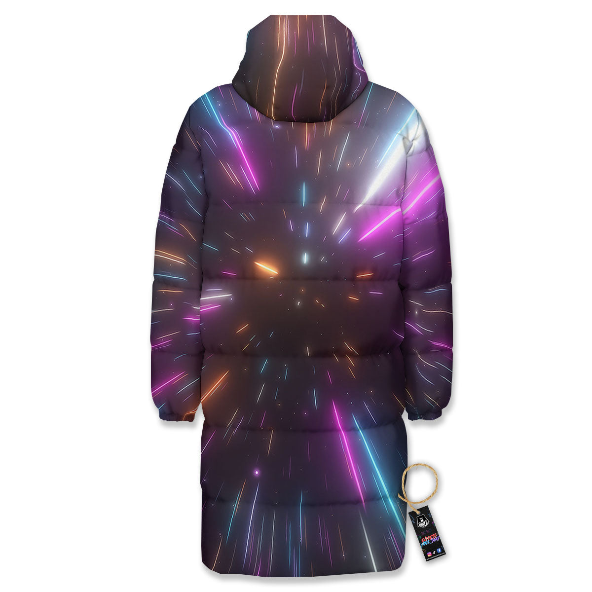 Lightspeed Hyperspace Print Long Down Jacket-grizzshop