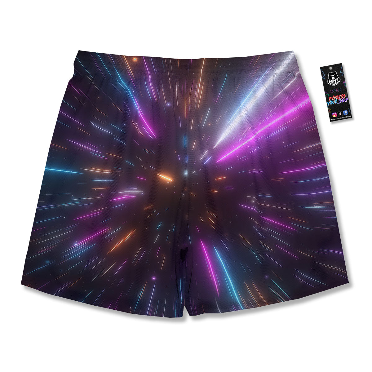 Lightspeed Hyperspace Print Men's Running Shorts-grizzshop