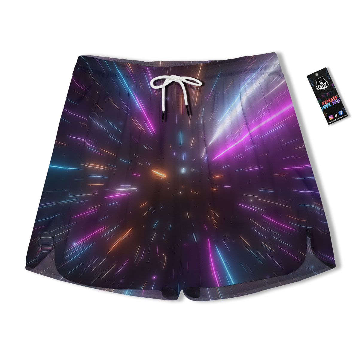 Lightspeed Hyperspace Print Men's Running Shorts-grizzshop