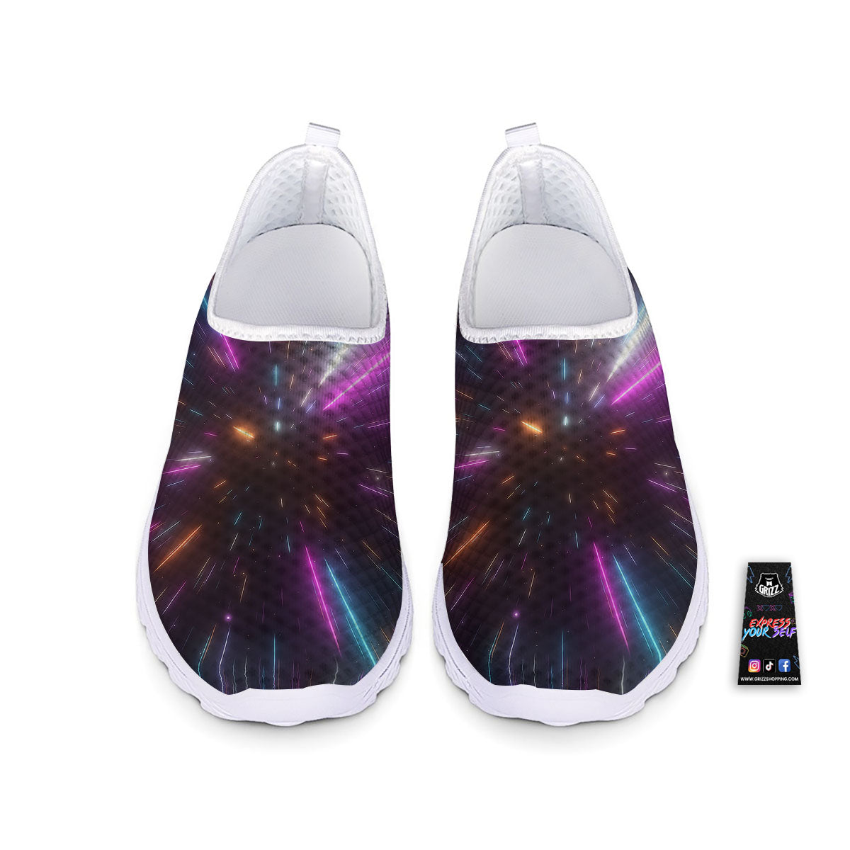 Lightspeed Hyperspace Print Nurse Shoes-grizzshop