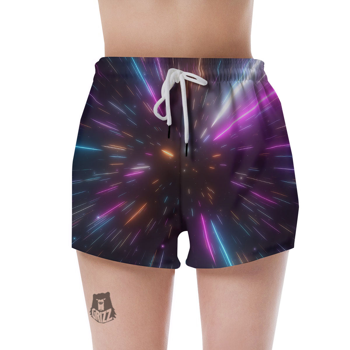 Lightspeed Hyperspace Print Women's Shorts-grizzshop