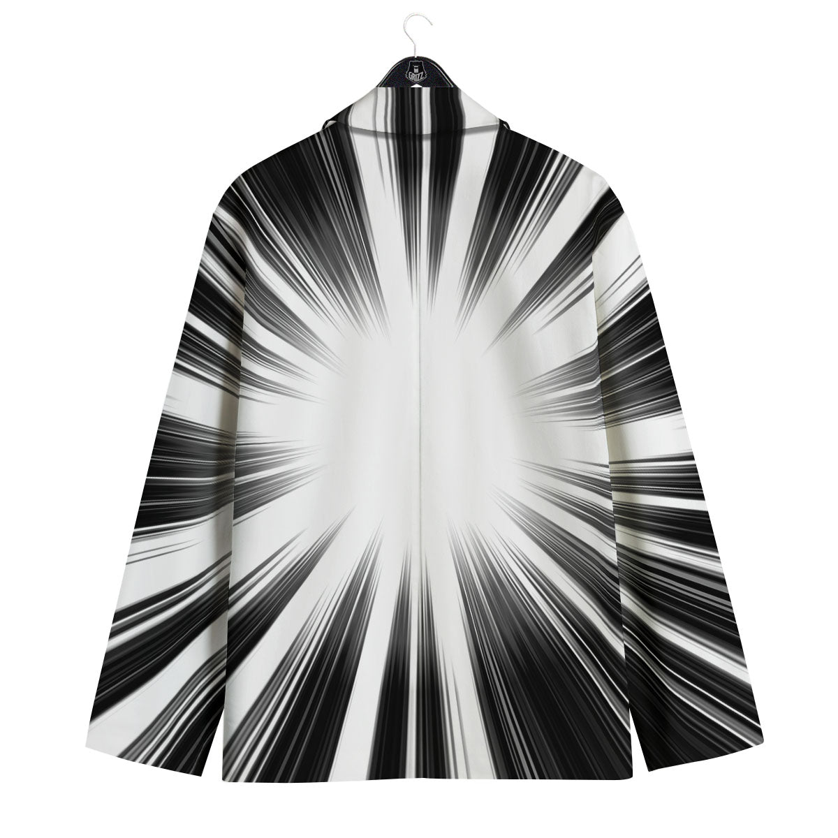 Lightspeed White And Black Print Men's Sport Coat-grizzshop