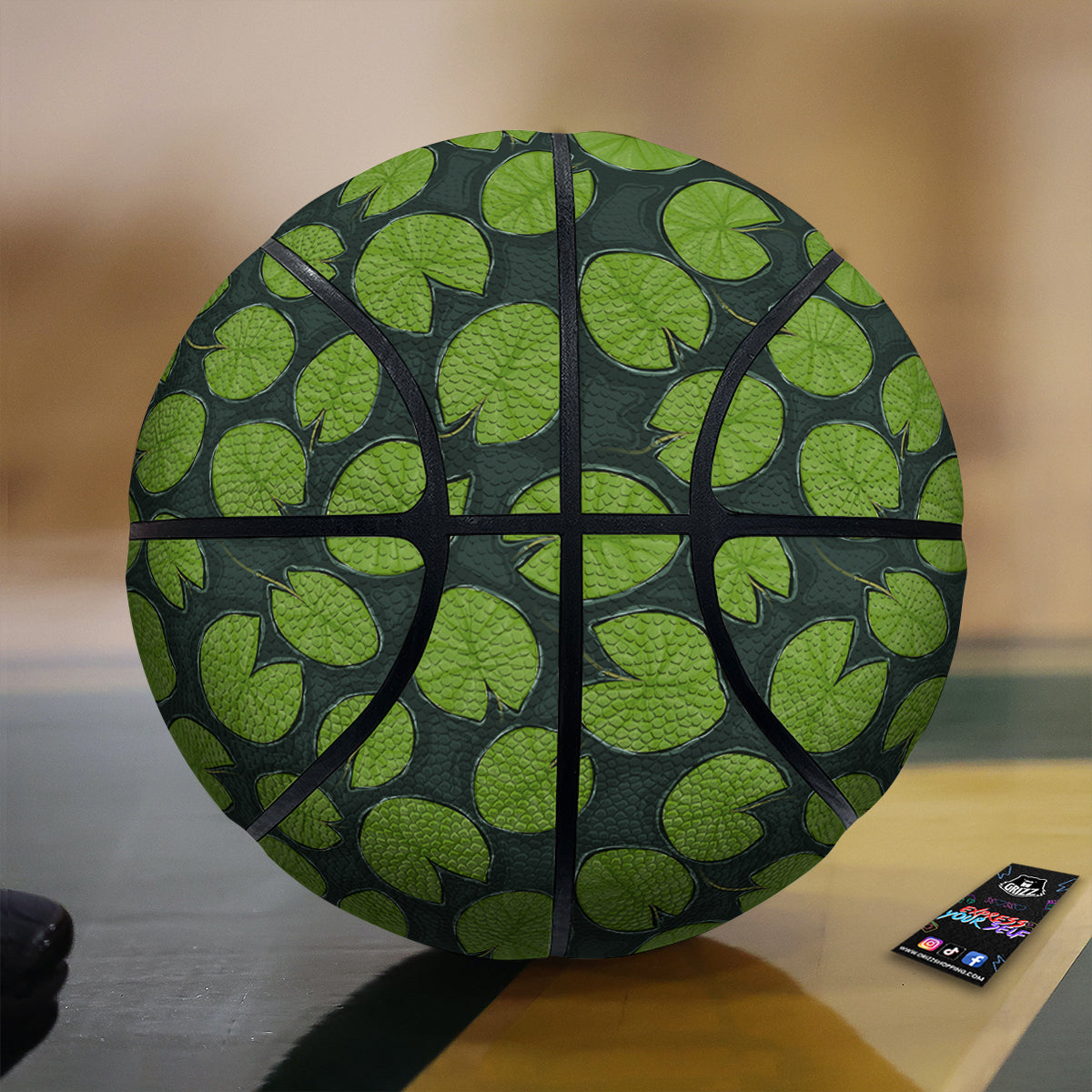 Lily Pads Water Print Pattern Basketball