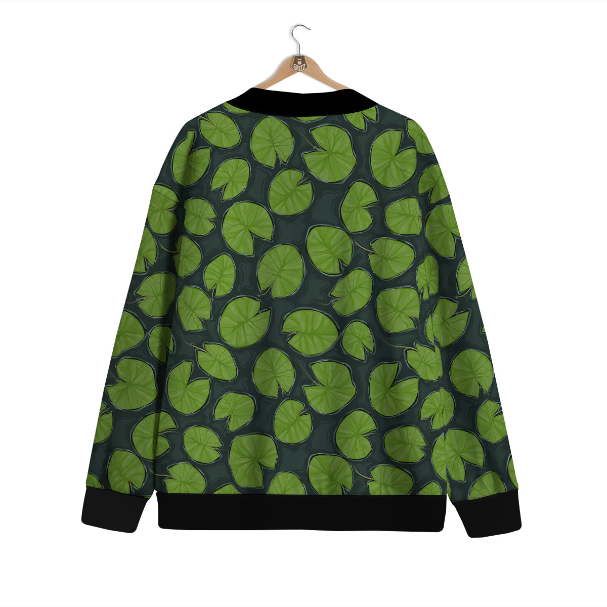 Lily Pads Water Print Pattern Cardigan-grizzshop