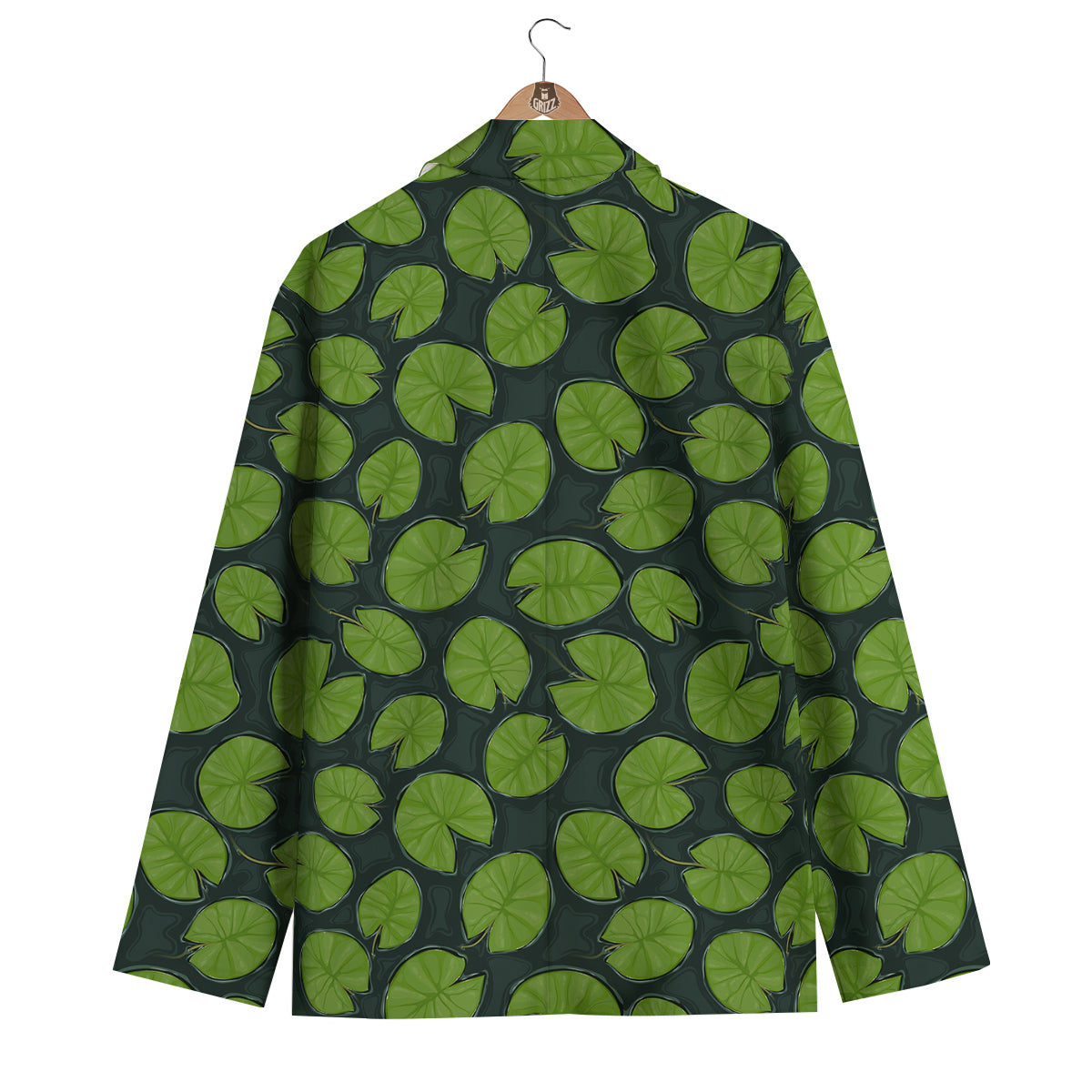 Lily Pads Water Print Pattern Men's Blazer-grizzshop