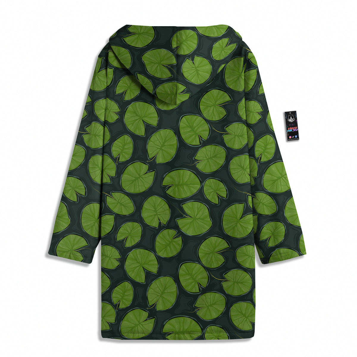 Lily Pads Water Print Pattern Men's Windbreaker Jacket-grizzshop